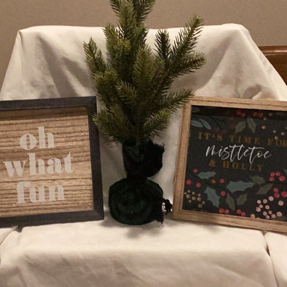 Target Bullseye Playground set of 2 signs and 1 tree